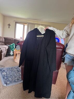 torrid Black Long Knit Cardigan